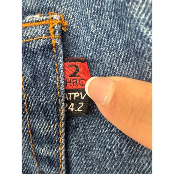 Walls Mens FR Jeans Sz 36 x 30 Flame Resistant Blue Denim WorkWear Utility Worn - Picture 8 of 14